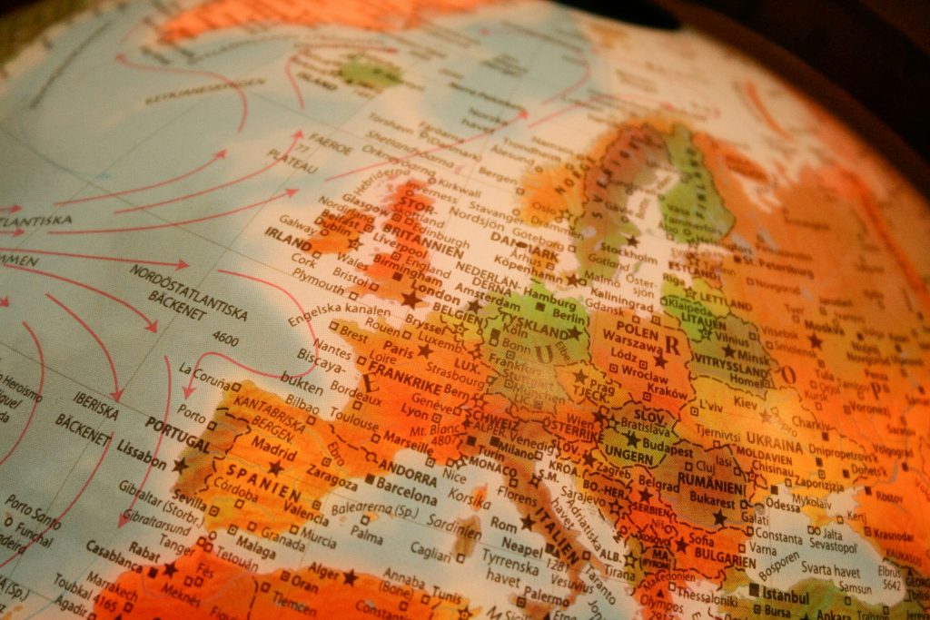 mapa Europy